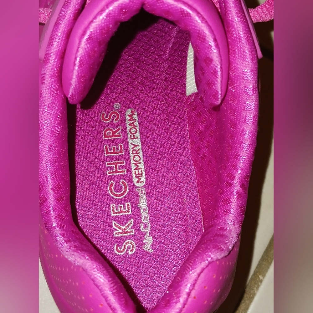 Skechers Street Los Angeles Air Cooled Memory Foam Vegan Fuschia - Picture 13 of 16
